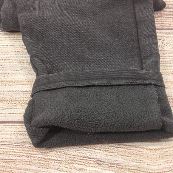 Women's Elastic Warm Legging High Waist  Slim Fit Stretch Skinny Pants Black - Picture 8 of 12